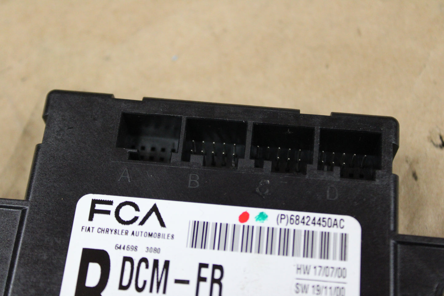 2020 - 2021 DODGE CHARGER FRONT RIGHT SIDE DOOR CONTROL MODULE OEM 68424450AC