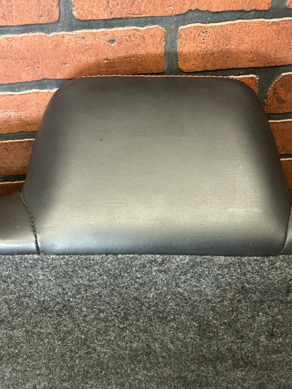 15-23 Dodge Challenger Black Leather Red Suede Rear Passenger RH Seat Back OEM