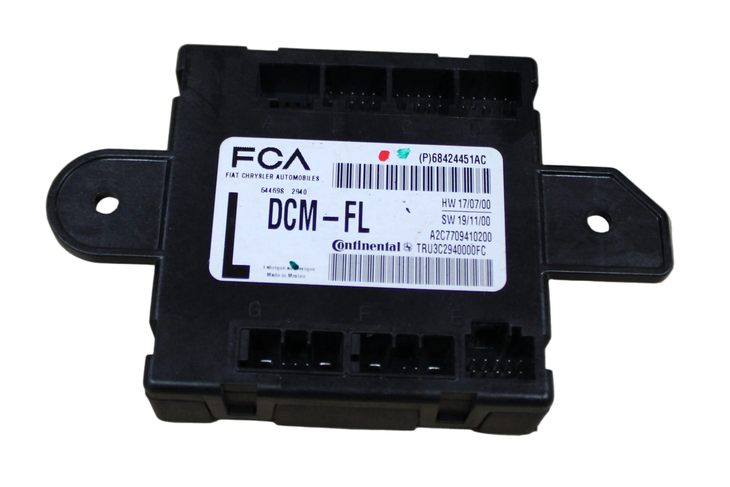 2020 - 2021 DODGE CHARGER FRONT LEFT SIDE DOOR CONTROL MODULE OEM 68424451AC