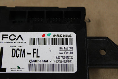 2020 - 2021 DODGE CHARGER FRONT LEFT SIDE DOOR CONTROL MODULE OEM 68424451AC