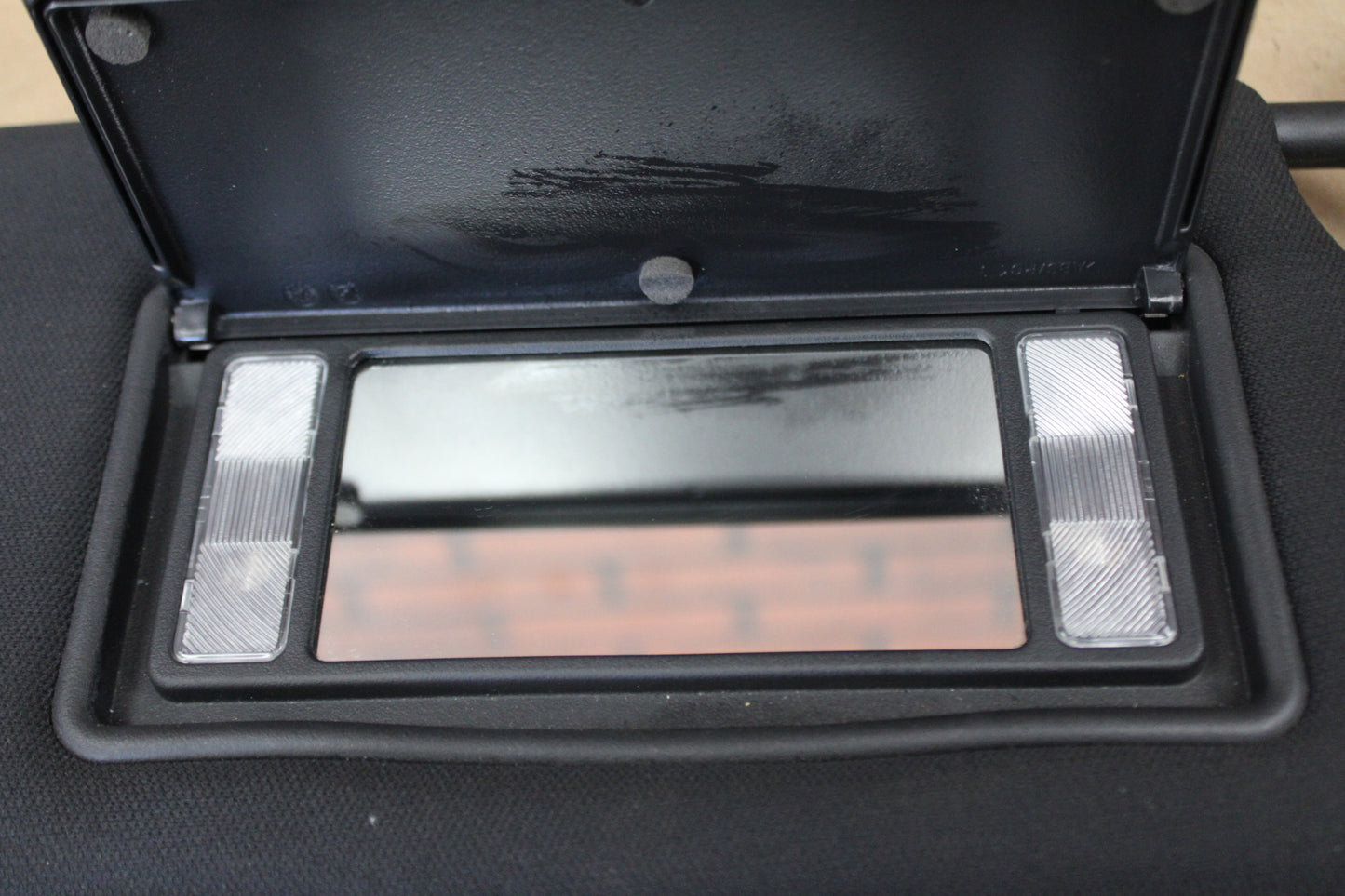 15-23 DODGE CHALLENGER RIGHT & LEFT SIDE BLACK SUN VISOR SUNVISOR 55361230AB OEM