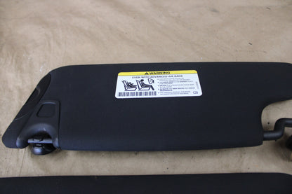 15-23 DODGE CHALLENGER RIGHT & LEFT SIDE BLACK SUN VISOR SUNVISOR 55361230AB OEM