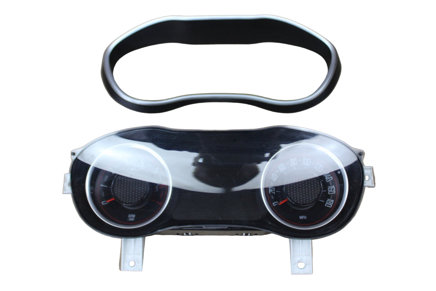 16 Challenger Scat Pack Gauge Cluster Speedometer 180mph w/ Bezel 68281040AC 80k