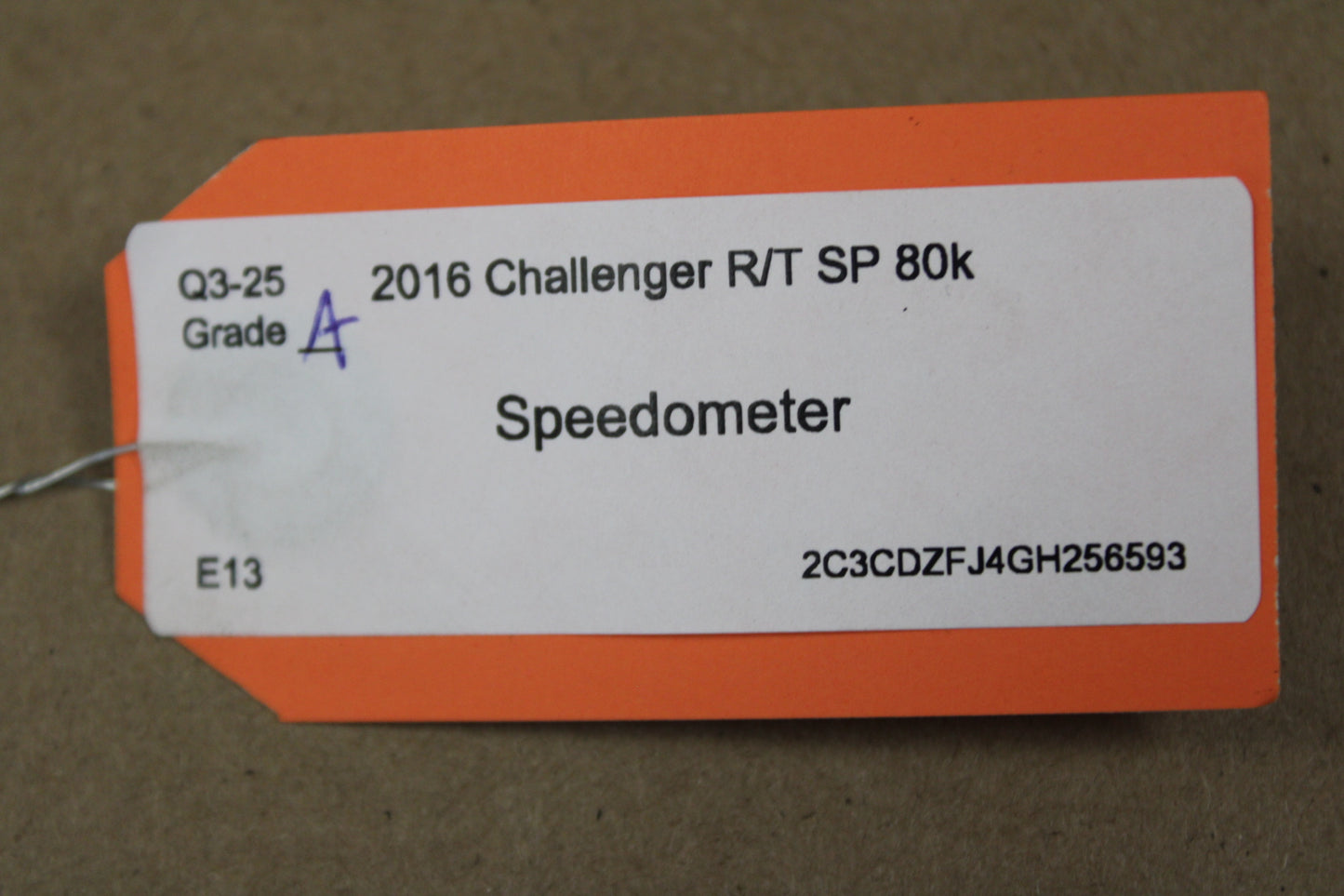 16 Challenger Scat Pack Gauge Cluster Speedometer 180mph w/ Bezel 68281040AC 80k