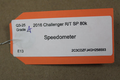 16 Challenger Scat Pack Gauge Cluster Speedometer 180mph w/ Bezel 68281040AC 80k