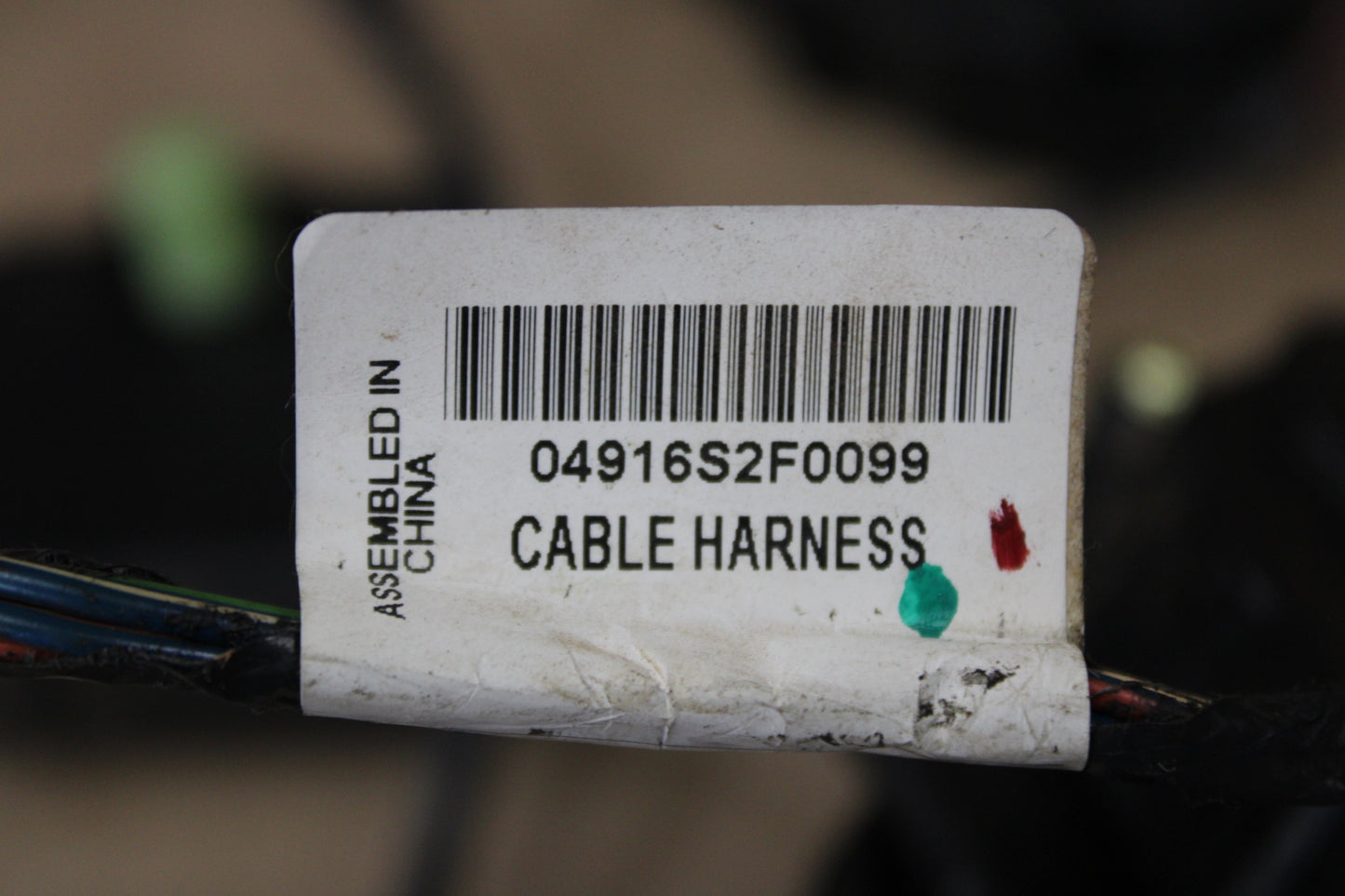 2016 DODGE CHALLENGER AC HEATER BLOWER MOTOR WIRE WIRING HARNESS