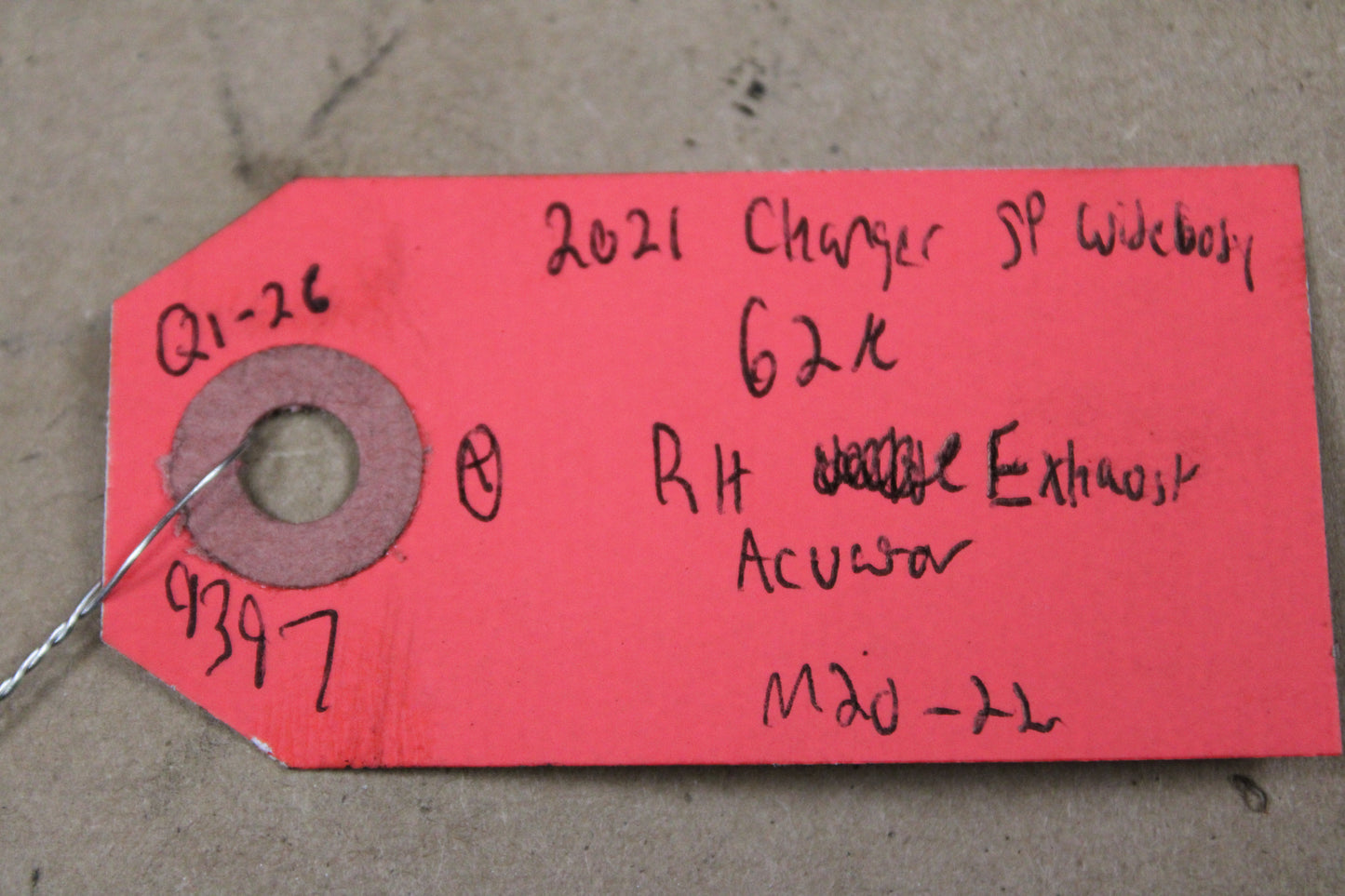 2015-2023 DODGE CHARGER OEM PASSENGER RH ACTIVE EXHAUST VALVE ACTUATOR 62k