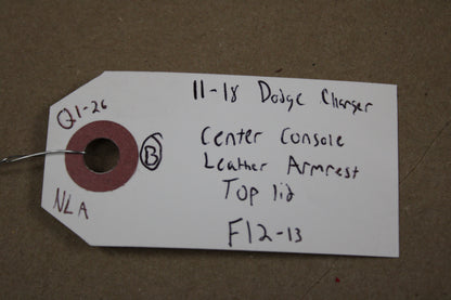 2011-2018 DODGE CHARGER CENTER CONSOLE STORAGE LID ARMREST BLACK OEM