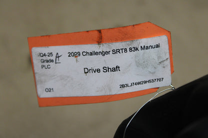 DMG 09-11 Challenger SRT8 Complete Manual Drive Shaft Assembly 04593856AC OEM