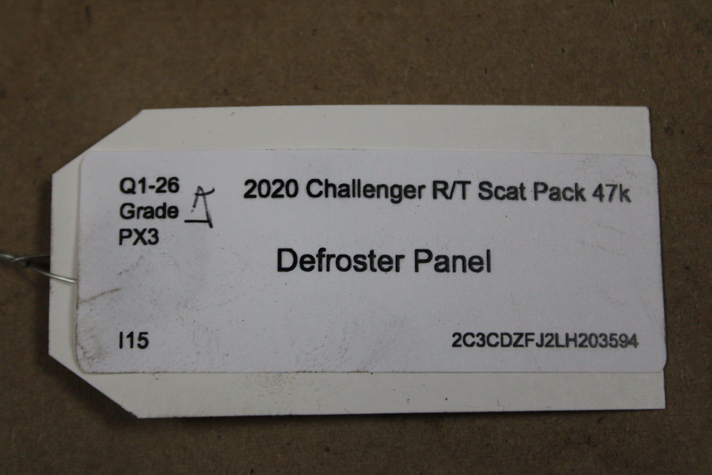2015-2023 DODGE CHALLENGER DASH DASHBOARD DEFROSTER GRILLE COVER TRIM PANEL OEM