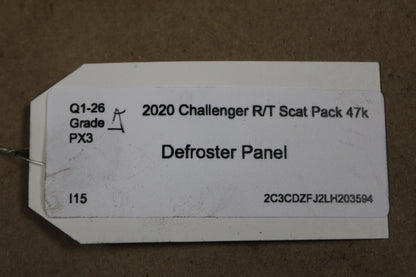 2015-2023 DODGE CHALLENGER DASH DASHBOARD DEFROSTER GRILLE COVER TRIM PANEL OEM