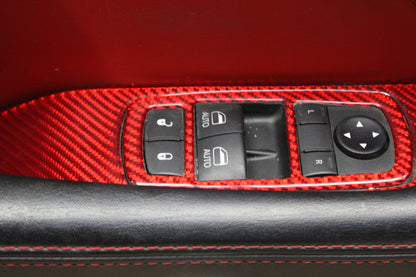 2020 Challenger Scat Pack OEM Red Leather LH Side Driver Door Panel