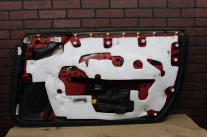 2020 Challenger Scat Pack OEM Red Leather LH Side Driver Door Panel
