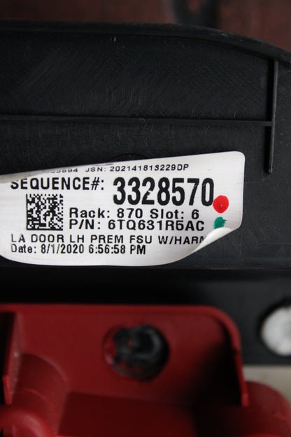 2020 Challenger Scat Pack OEM Red Leather LH Side Driver Door Panel