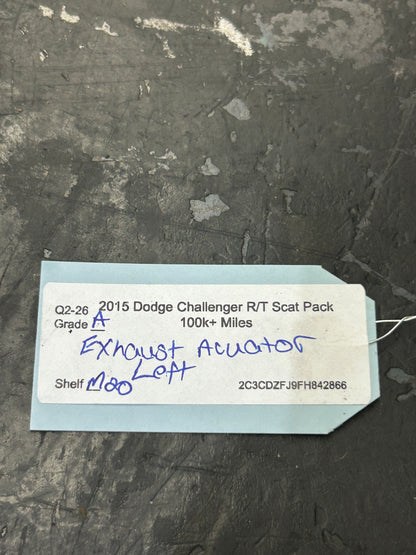 2015-2023 DODGE CHARGER CHALLENGER DRIVER LEFT EXHAUST VALVE ACTUATOR