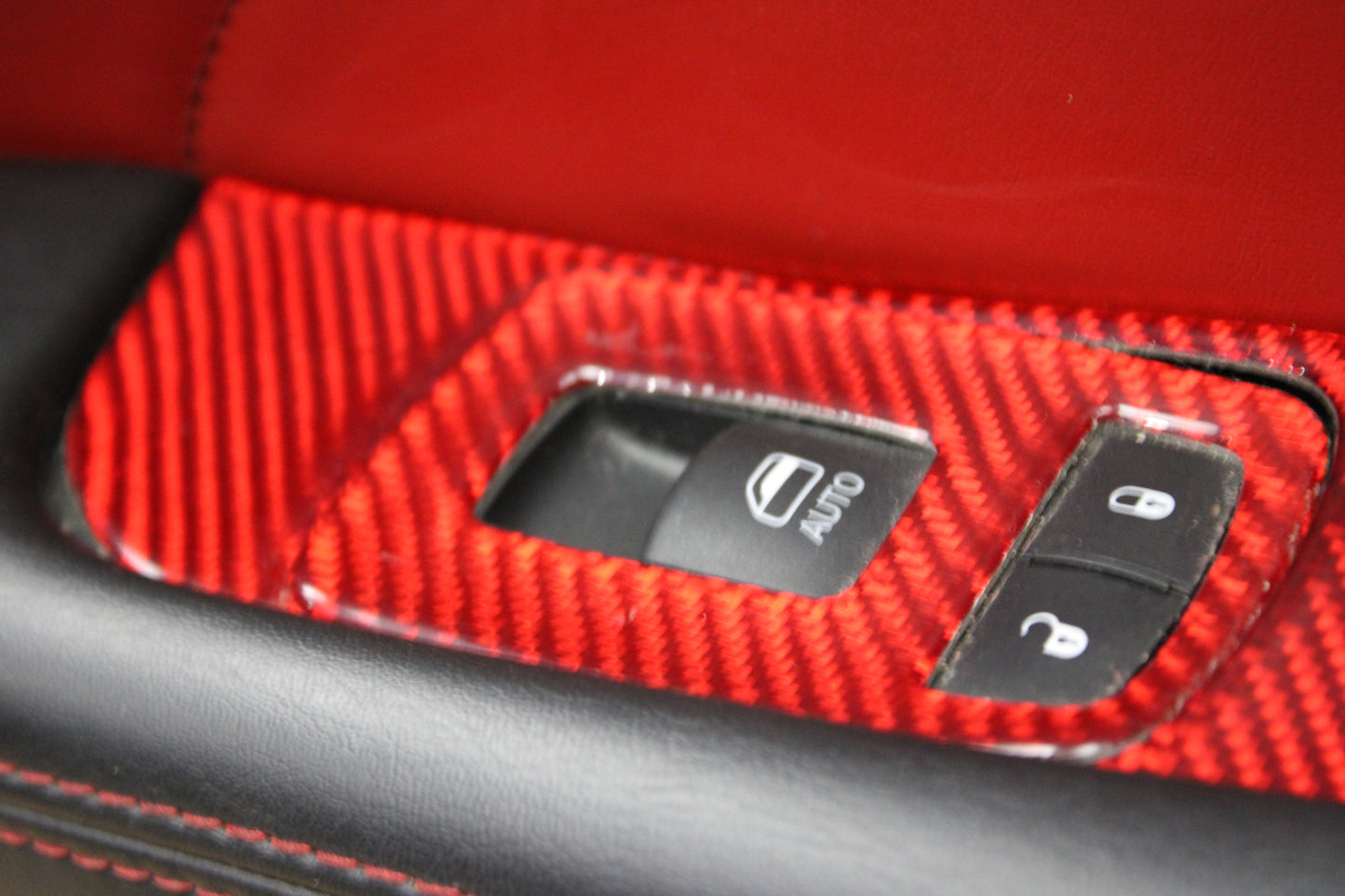 2020 Challenger Scat Pack OEM Red Leather RH Side Passenger Door Panel
