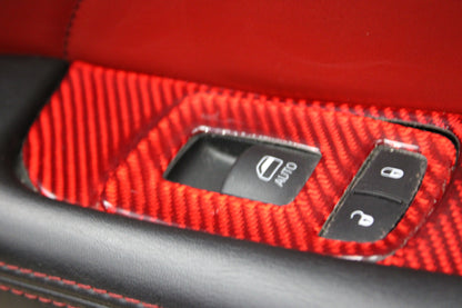 2020 Challenger Scat Pack OEM Red Leather RH Side Passenger Door Panel