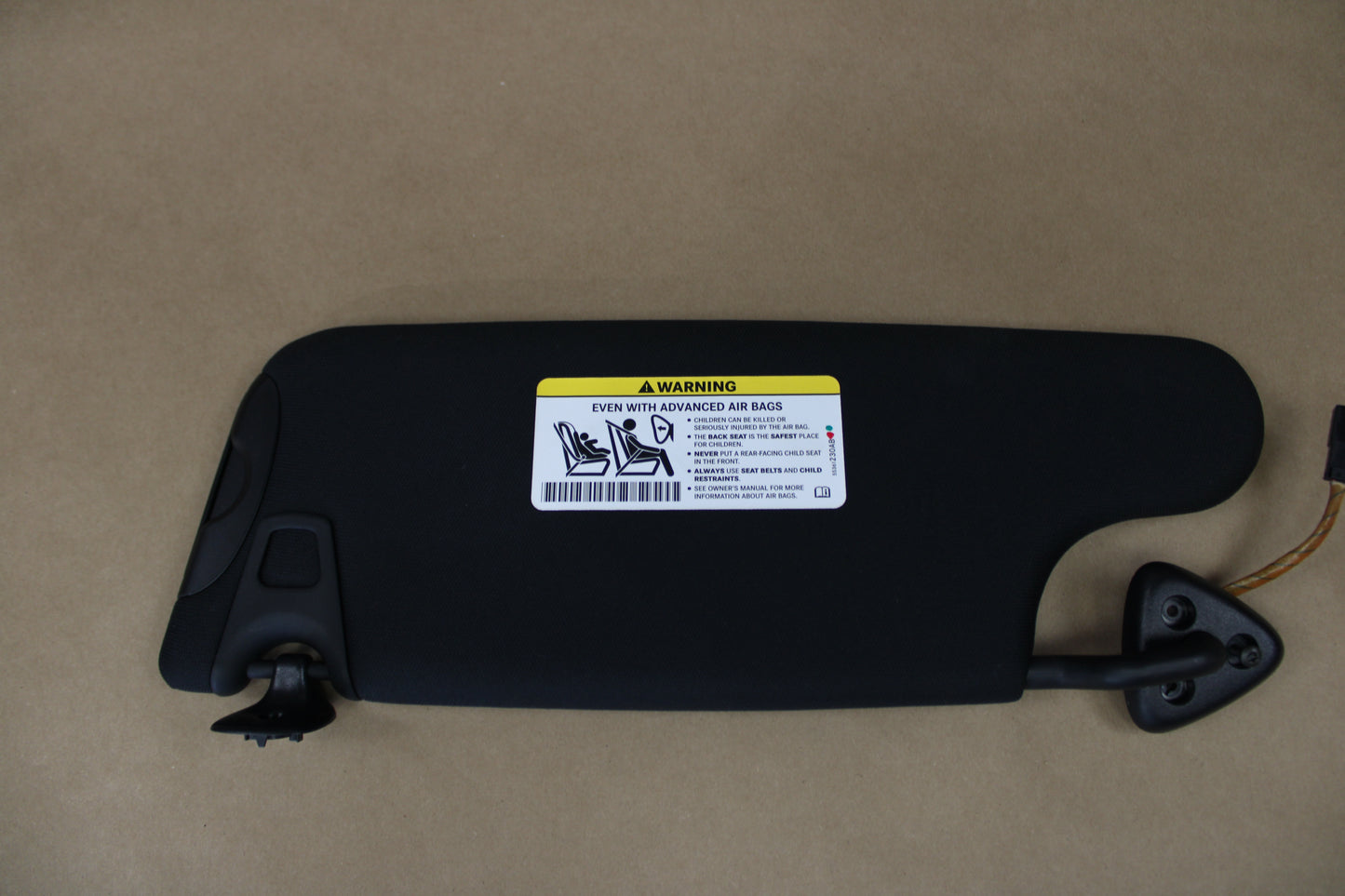 2020-2022 Dodge Challenger Right Left Extendable Sun Visor Pair Set Black OEM