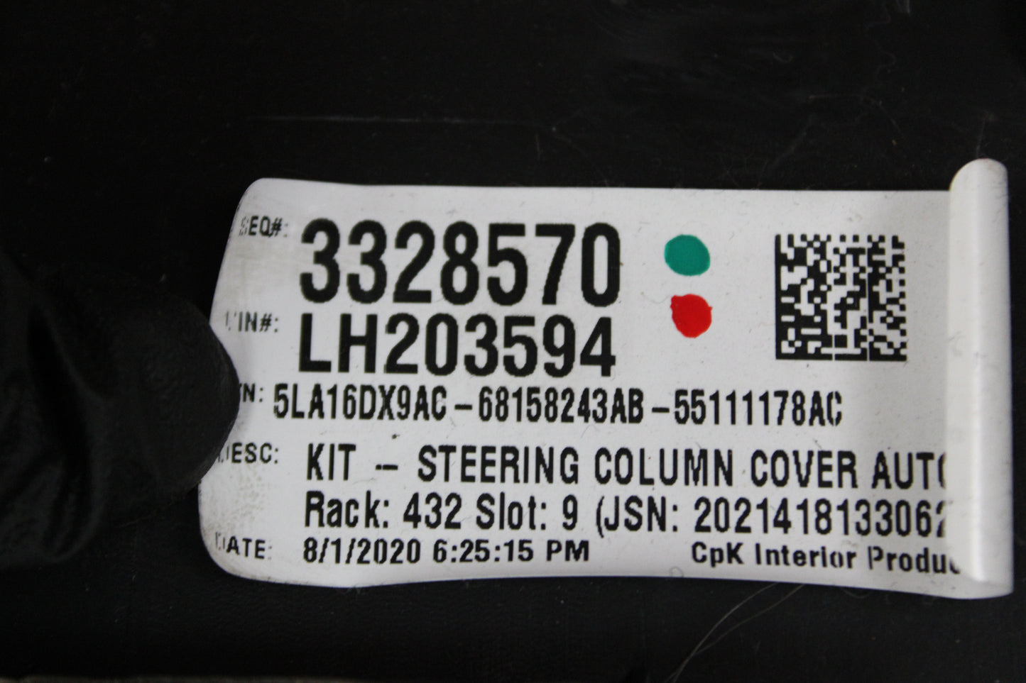 2015-2023 DODGE CHALLENGER STEERING COLUMN LOWER COVER TRIM BEZEL OEM