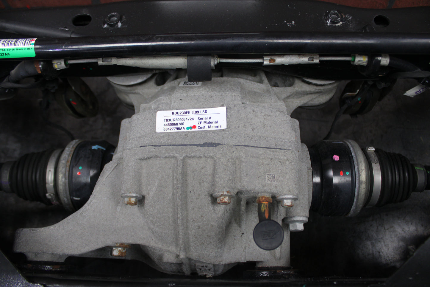 15-23 Charger Challenger 300 Scat Pack Hellcat 3.09 LSD Rwd Rear End Cradle 47k