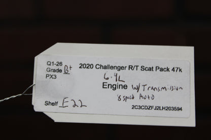 15-23 6.4L 392 BGE Hemi Scat Pack Engine and 8HP70 Automatic Transmission 47k