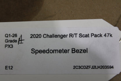 2019-2022 Dodge Challenger OEM Dash Speedometer Instrument Cluster Trim Bezel