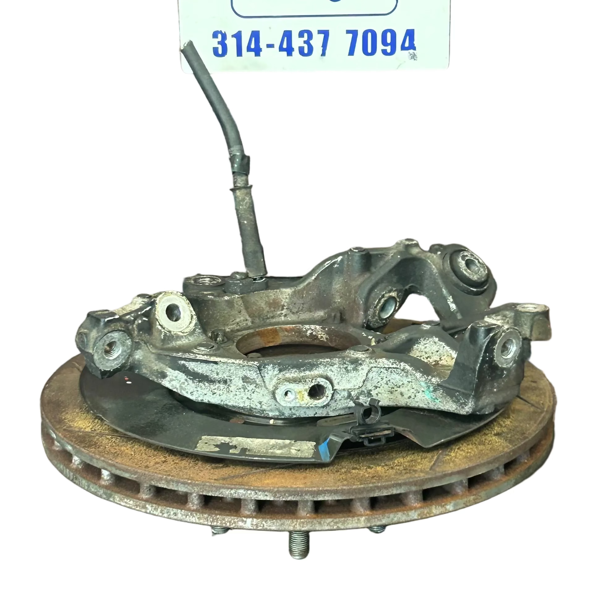 15-23 CHALLENGER CHARGER REAR SUSPENSION LEFT SIDE SPINDLE KNUCKLE HUB ROTOR OEM