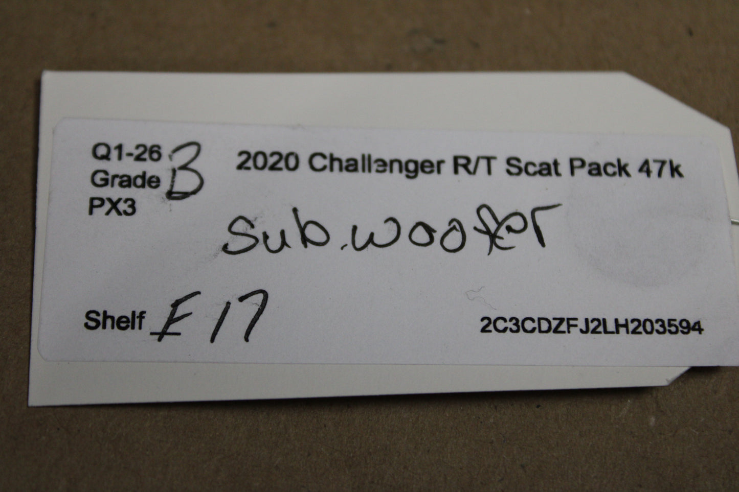 12-23 Challenger SRT Hellcat Harman Kardon Dual Subwoofer Speaker Assembly OEM