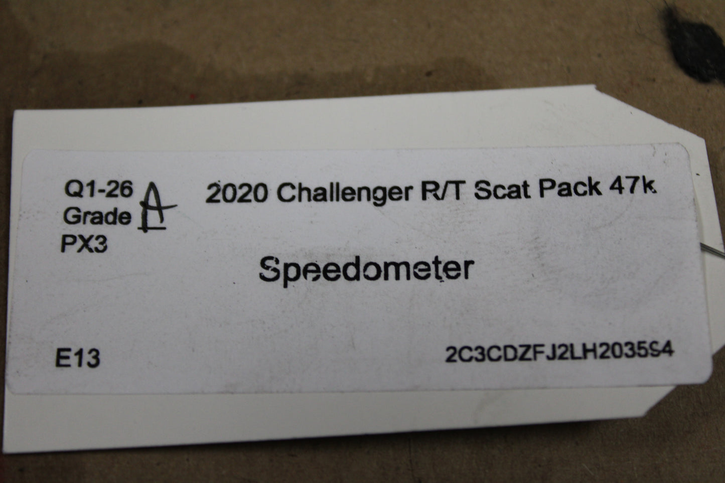 2020 Dodge Challenger OEM 180 MPH Speedometer Cluster 68455963AB TESTED 47k