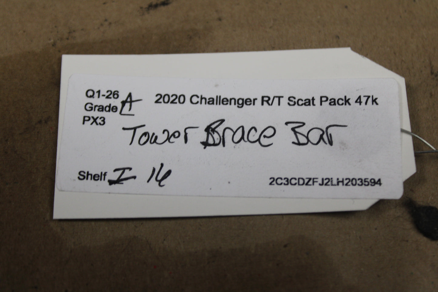 2012 - 2023 DODGE CHALLENGER FRONT WHEELHOUSE STRUT TOWER BRACE MOUNT OEM