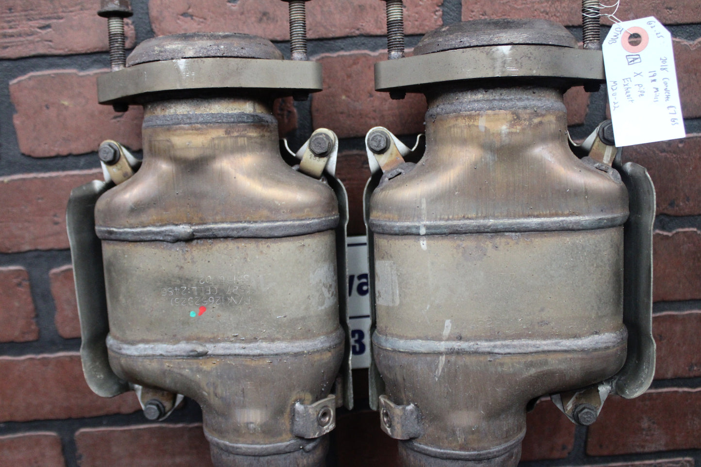 2014-2019 C7 Corvette X-Pipe Intermediate Midpipe Exhaust 84604831 19k Miles OEM