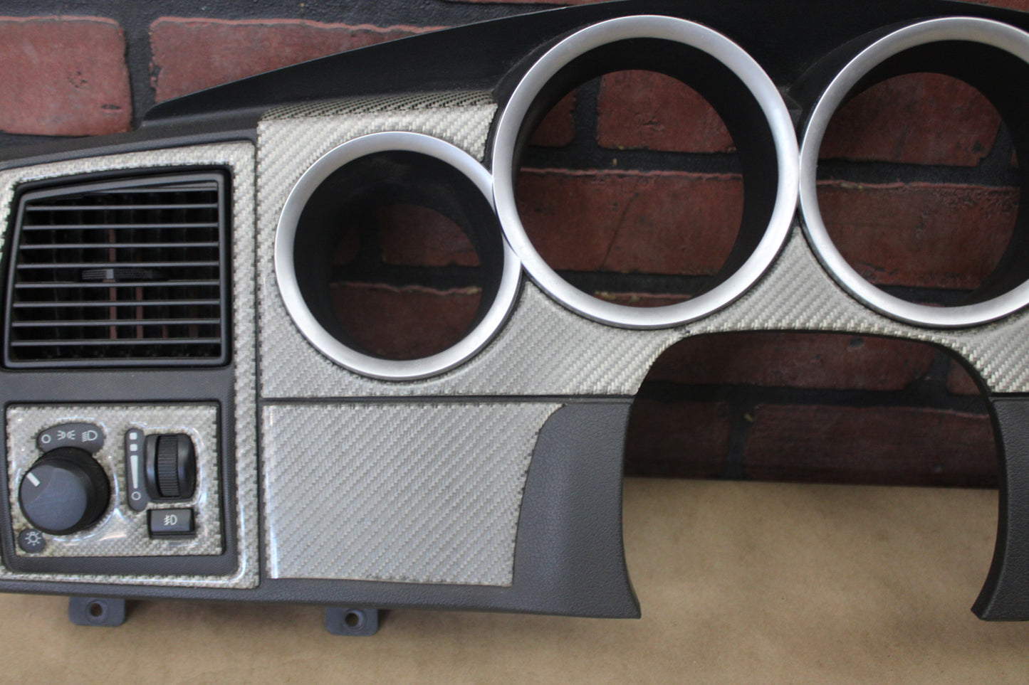 2005-2007 Dodge Charger Magnum SRT8 Instrument Gauge Cluster Light Switch Carbon