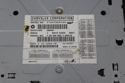 08 Jeep Grand Cherokee Commander Rear Entertainment Media Screen 1ED12BD1AG OEM