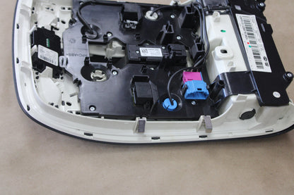 2011-2017 Audi A8 S8 Overhead Console Sunglass Holder Dome Lights Black Sunroof