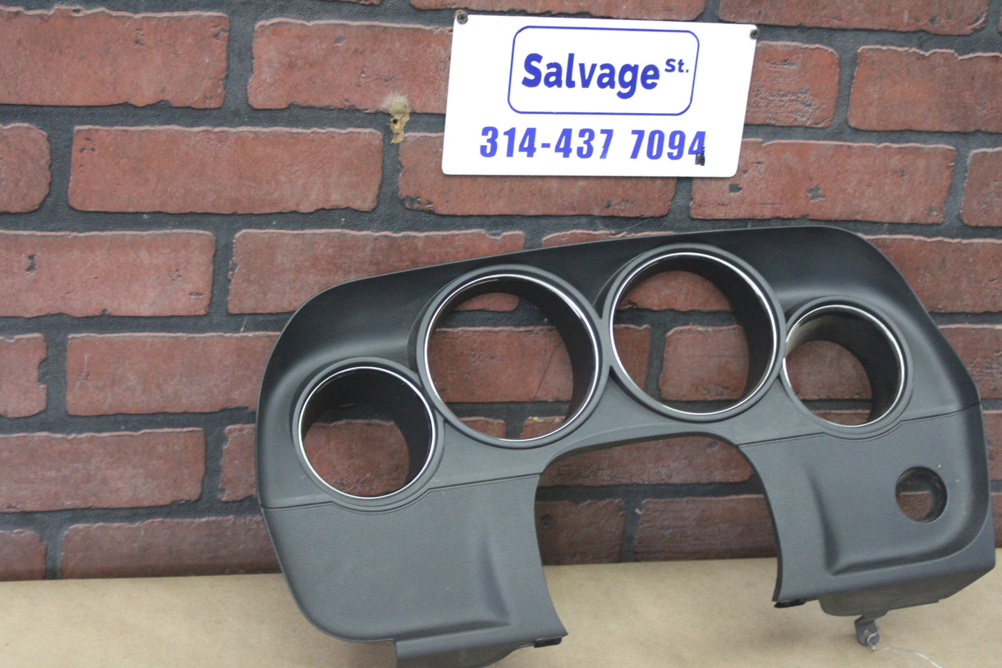 08-10 DODGE CHALLENGER OEM SPEEDOMETER GAUGE CLUSTER BEZEL DASH TRIM PANEL