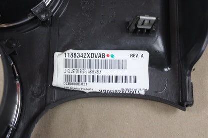 08-10 DODGE CHALLENGER OEM SPEEDOMETER GAUGE CLUSTER BEZEL DASH TRIM PANEL