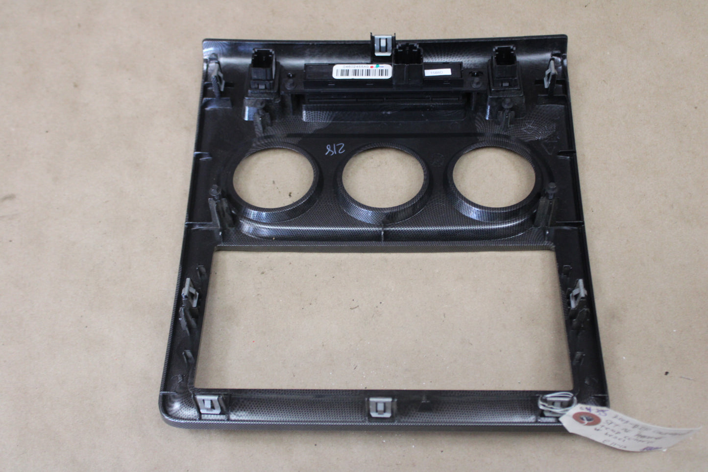 2008 Dodge Challenger SRT8 Dash HVAC Bezel Assembly w/ Switch 04602455AG OEM