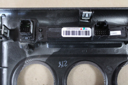 2008 Dodge Challenger SRT8 Dash HVAC Bezel Assembly w/ Switch 04602455AG OEM