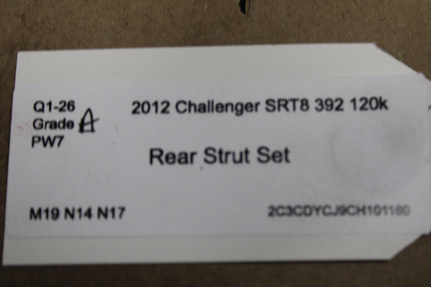 15 - 23 DODGE CHALLENGER SRT 392 OEM REAR ACTIVE DAMPING STRUT SHOCK SET