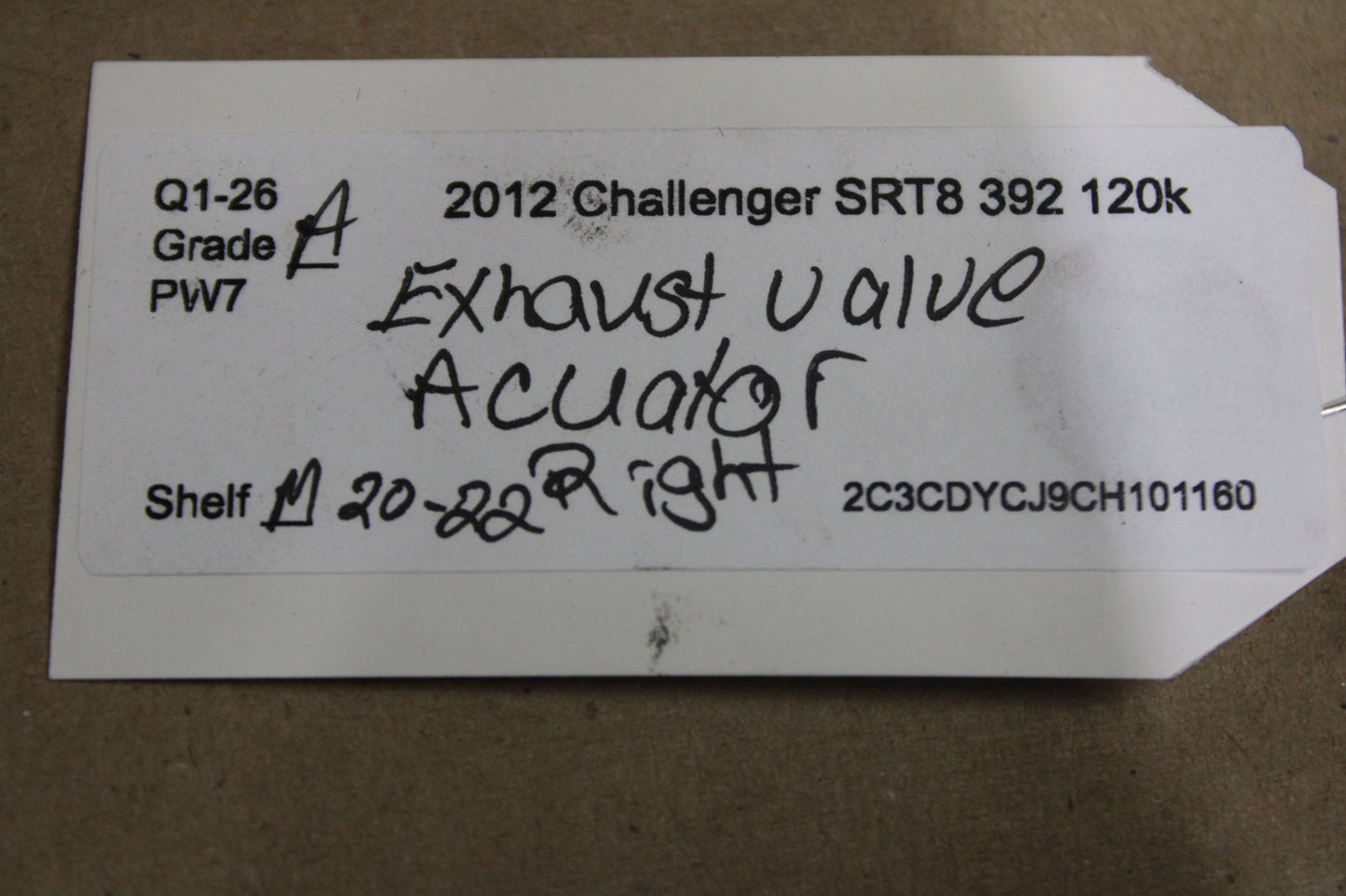 2015-2023 Challenger Charger SRT Passenger RH Active Exhaust Valve Actuator OEM