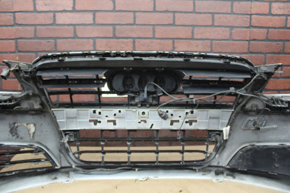 2011-2014 Audi A8L Quattro Front Bumper Cover Panel Assembly W/ Grille White OEM