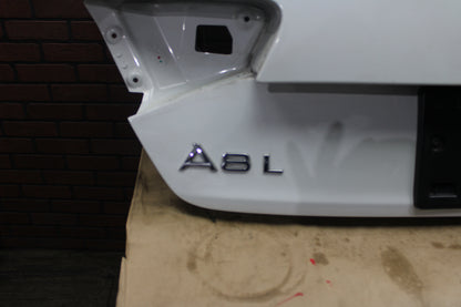 2011 - 2014 AUDI A8 QUATTRO REAR LIFTGATE TRUNK LID ASSEMBLY OEM WHITE