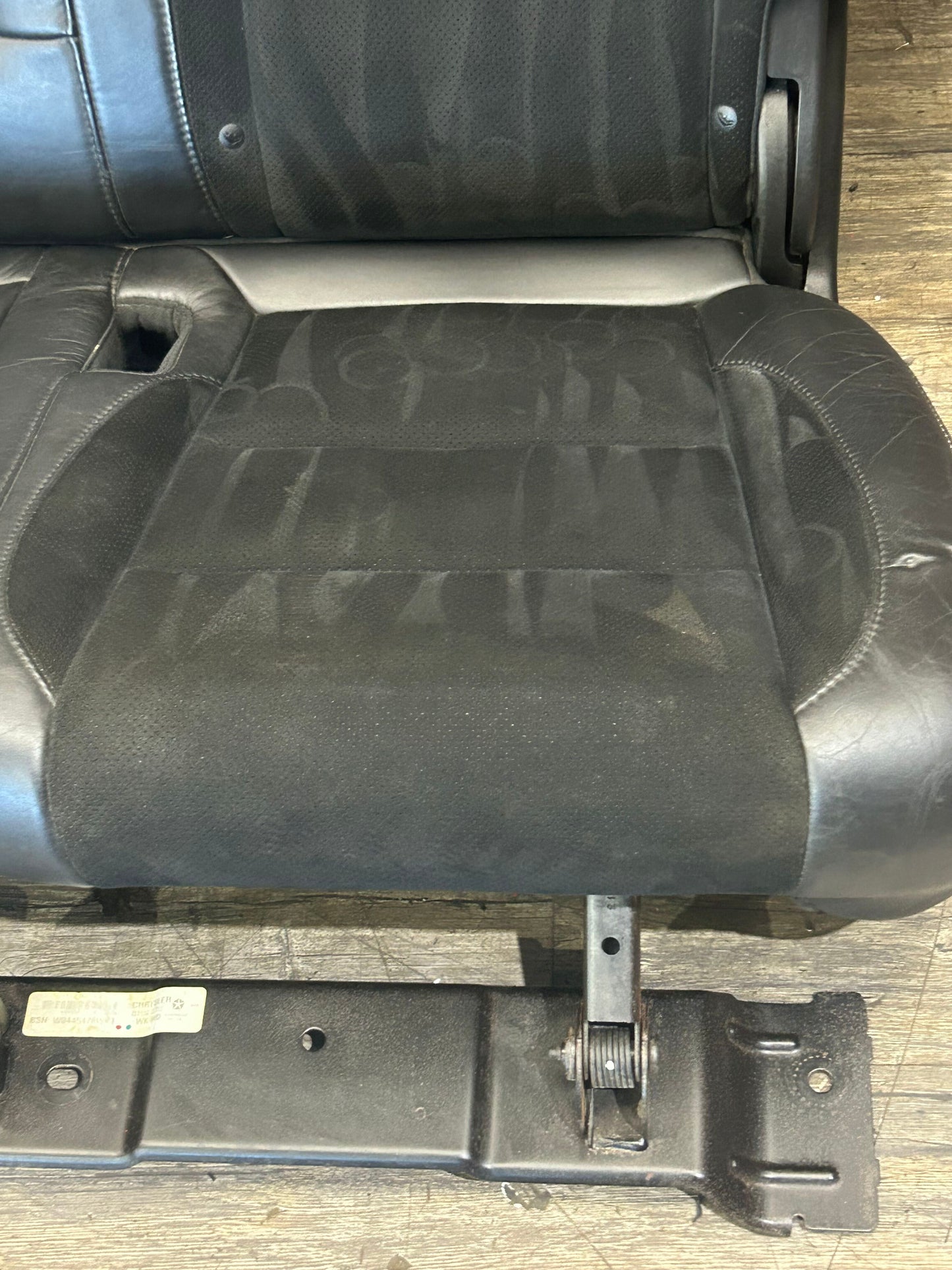 2011-2014 Jeep Grand Cherokee SRT Rear Seat Set Black Leather and Suede