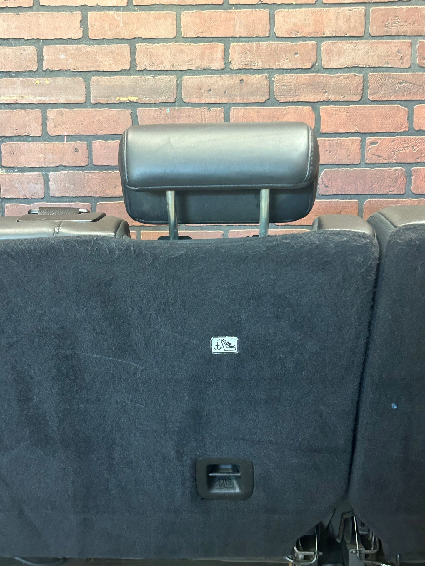 2011-2014 Jeep Grand Cherokee SRT Rear Seat Set Black Leather and Suede