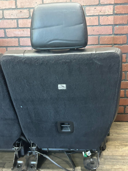 2011-2014 Jeep Grand Cherokee SRT Rear Seat Set Black Leather and Suede