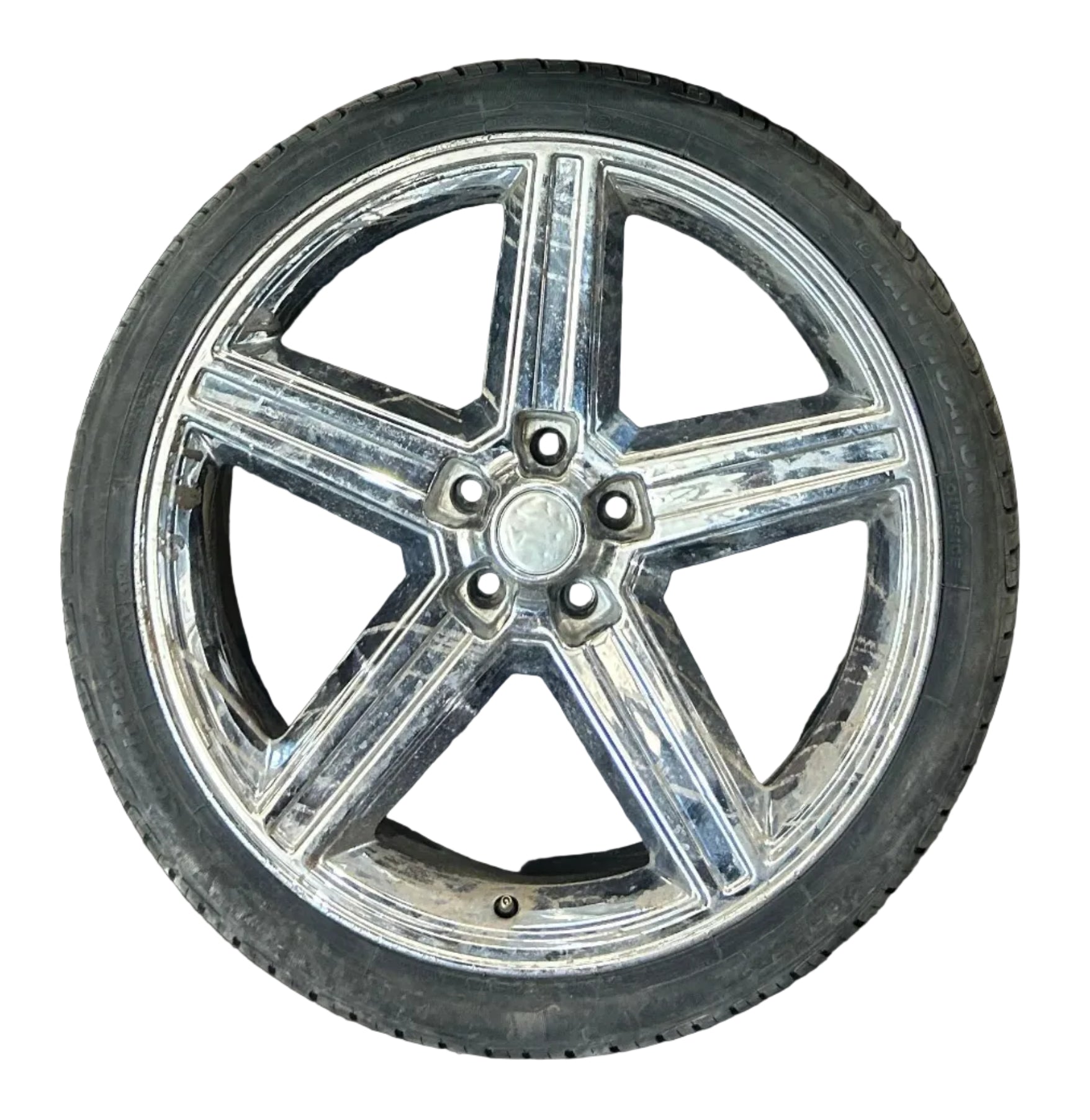 2006-2007 JEEP GRAND CHEROKEE SRT8 22x9 22" WHEEL RIM SILVER OEM