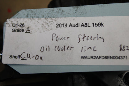 2013 - 2016 Audi A8 Quattro S8 Power Steering Oil Cooler W/ Line Assembly OEM