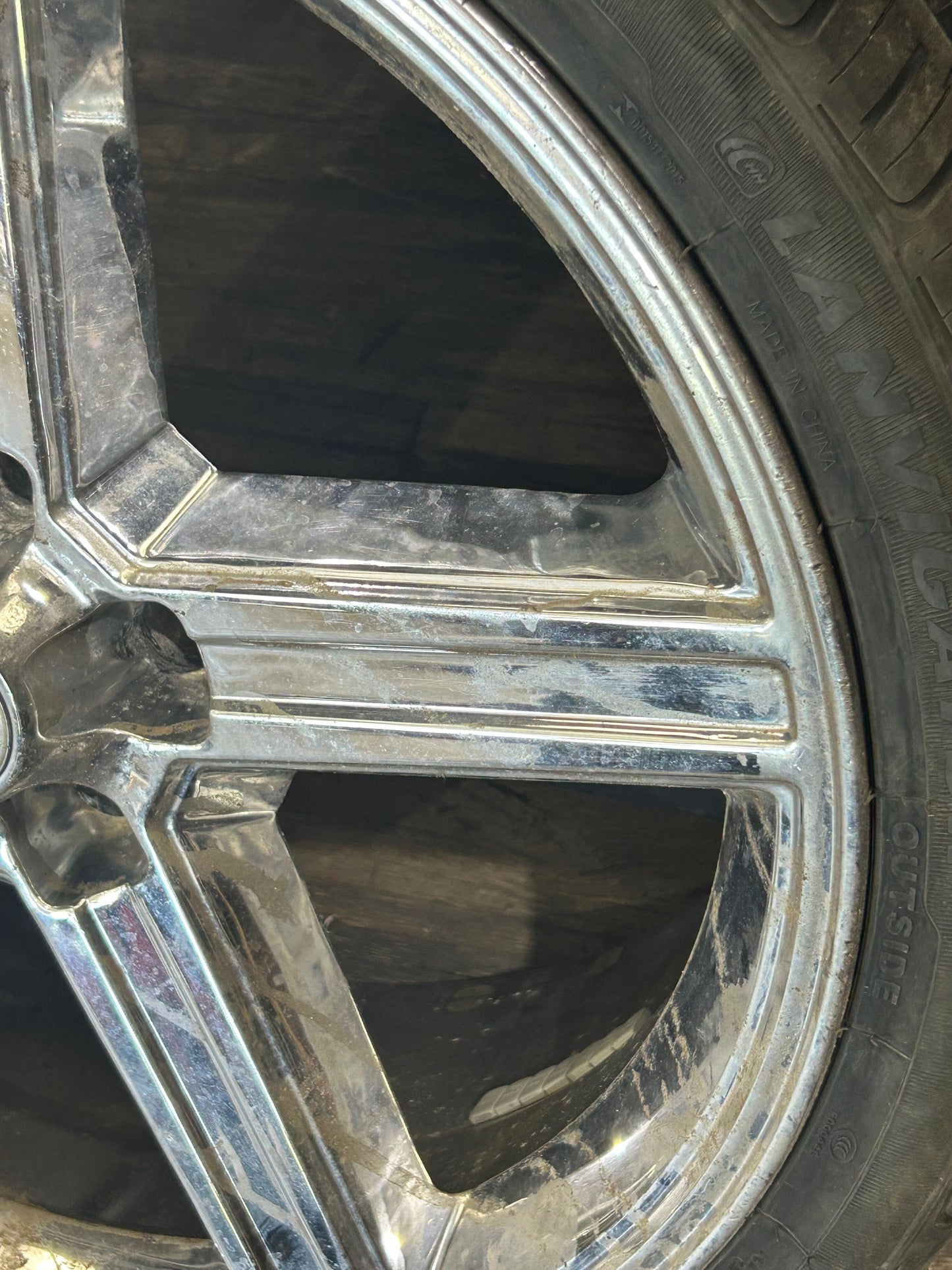 2006-2007 JEEP GRAND CHEROKEE SRT8 22x9 22" WHEEL RIM SILVER OEM