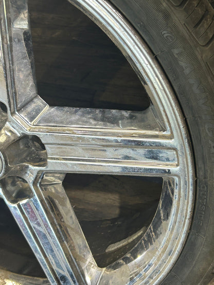 2006-2007 JEEP GRAND CHEROKEE SRT8 22x9 22" WHEEL RIM SILVER OEM