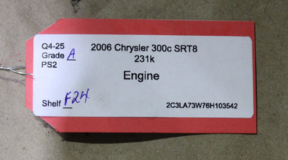 05-10 Chrysler 300C Dodge Charger Challenger SRT-8 6.1L Hemi Engine Transmission